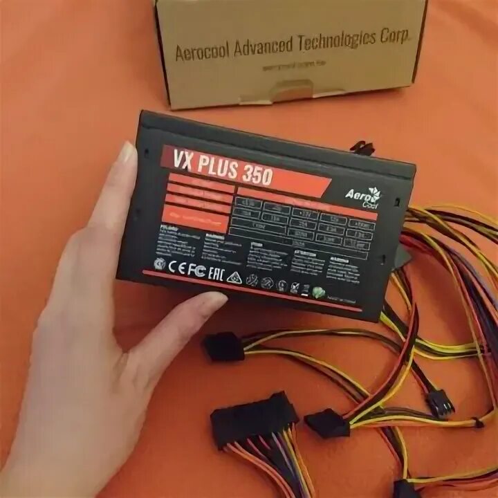 Блок питания vx 350. Aerocool vx plus 350w. блок питания аэрокул 350 ватт.