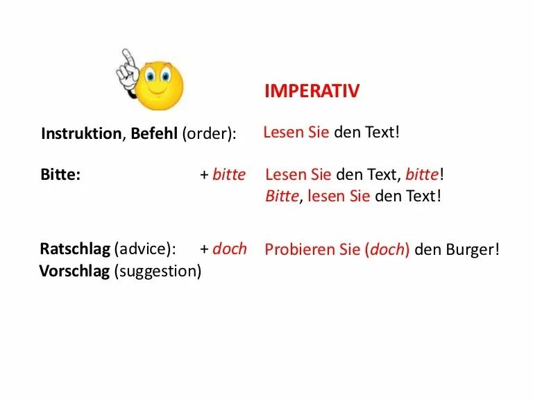 Sie einen text