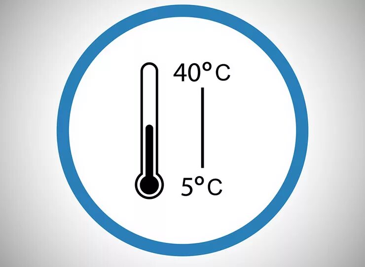 Температуру в пределах от 5. Знак температуры. Значок термометра. Значок температурный режим. Ограничение температуры.