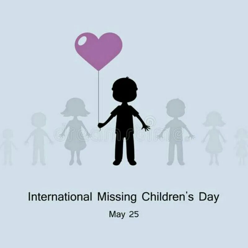 Missing child. International Day of missing children. International children's Day. Missing children. International missing children s Day.