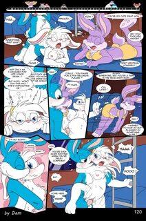 3_toes 4_fingers anthro babs_bunny breasts buster_bunny clothed clothing co...