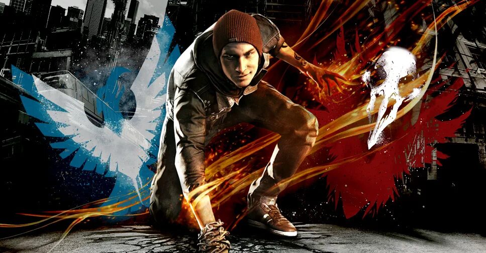 Второй сын 2 пивко читать. Инфеймос Делсин. Делсин Роу злой. Infamous second son Юджин. Делсин Роу Gyu.