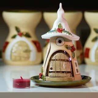 Керамические домики подсвечники