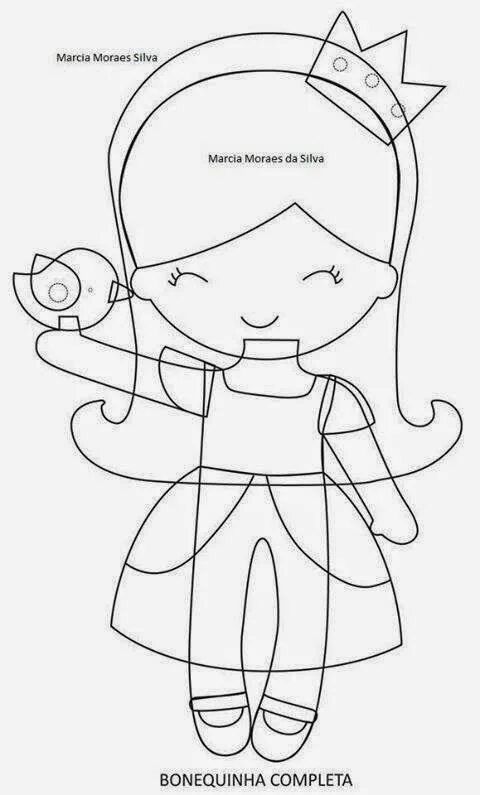 Кукла из фетра выкройка шаблон tinkerbell Felt crafts patterns, Felt dolls, Felt crafts