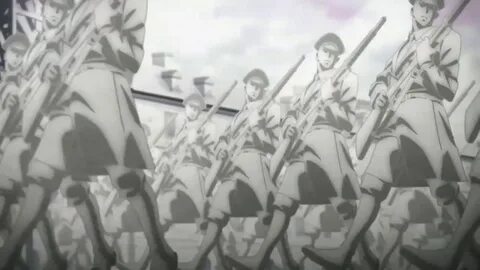 I put some Bee Gees music over marching soldiers from Attack on Titan - You...