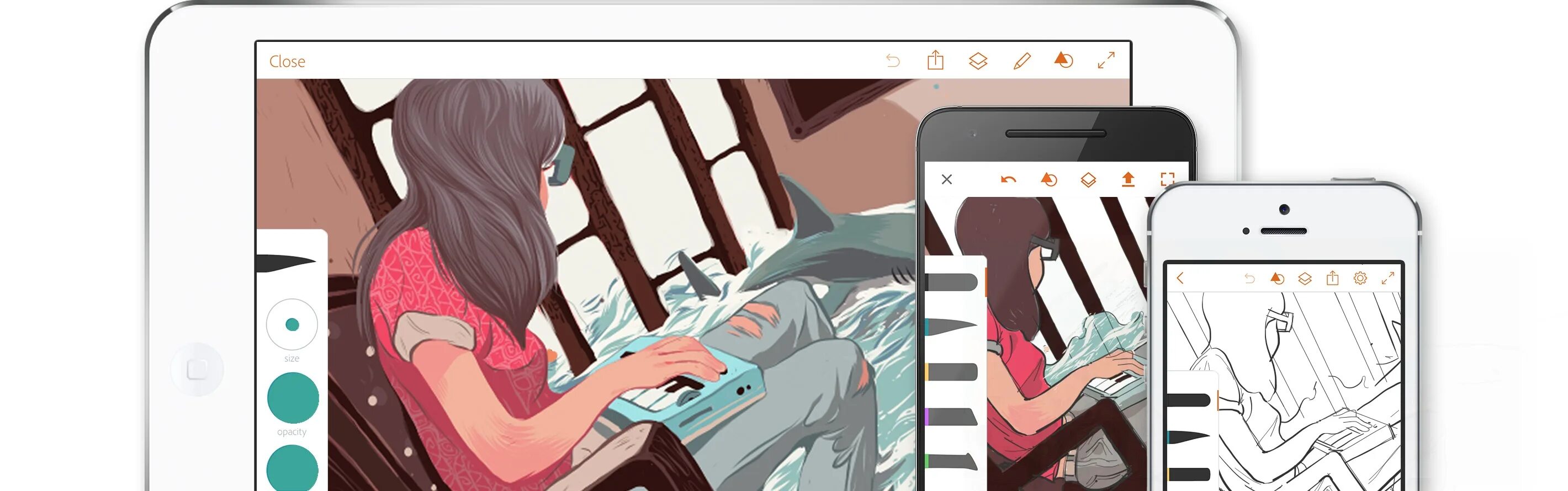 Draw на экране друга. Приложение иллюстрация. Иллюстратор на андроид. Adobe Illustrator для планшета Android. Рисунки на айпаде.
