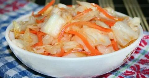 Капуста с морковкой без уксуса