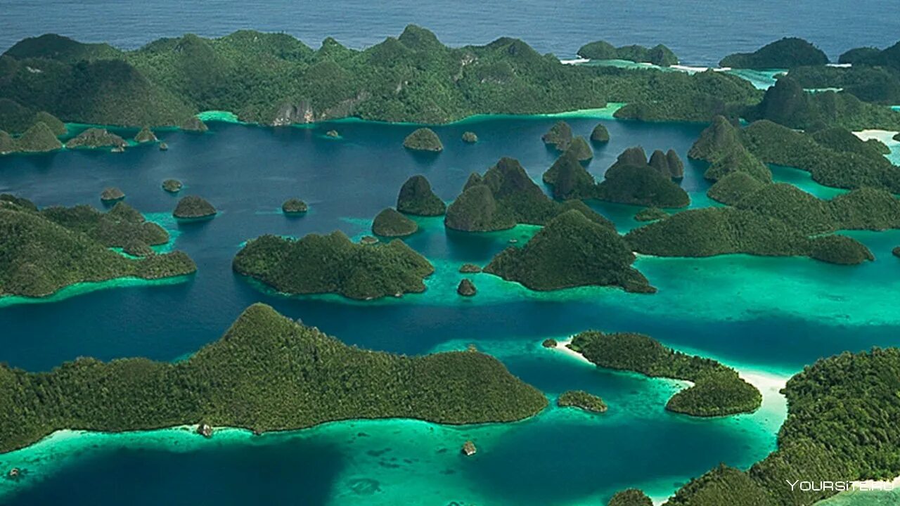 Раджа ампат. Острова раджа-ампат. Индонезия является архипелагом. Острова раджа-ампат. Индонезия является архипелагом.