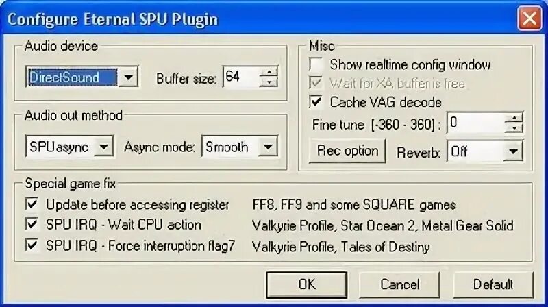 Select config перевод