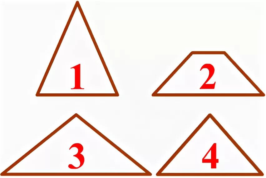Цифра 1 в треугольнике