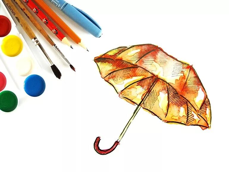 Мастер зонтиков. Рисование зонтик. Зонт рисунок. Зонт акварель. Красивый зонтик рисование.