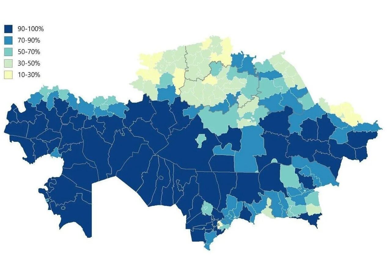 Расселение казахстана. Население Казахстана карта. Численность населения Казахстана на 2022 год. Русскоязычные области Казахстана. Русскоязычные регионы Казахстана.
