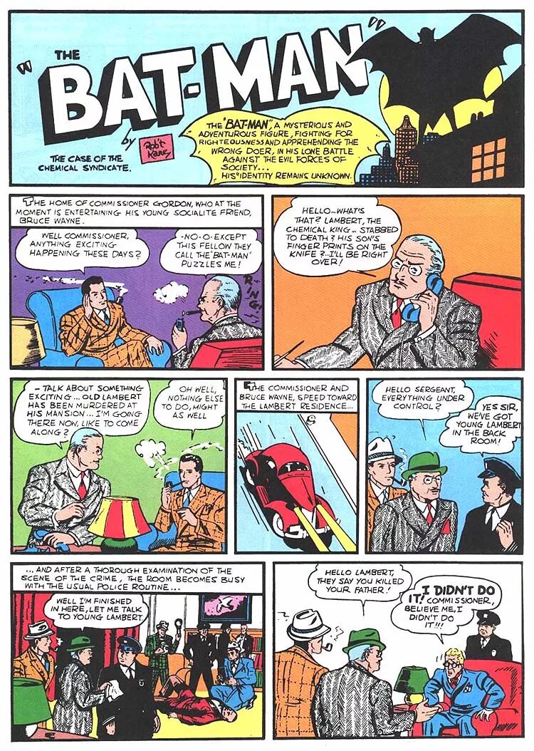 Hello everything. Detective Comics #27 (1939). Комиксы на английском. Иностранный язык в комиксах. Популярные английские комиксы.