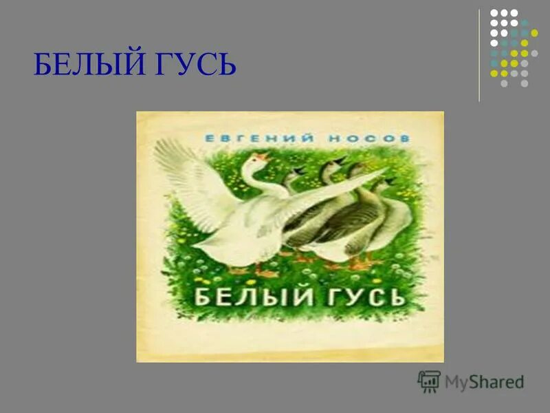 Белый гусь произведение. Белый Гусь Носов. Е Носов белый Гусь. Басня белый Гусь.