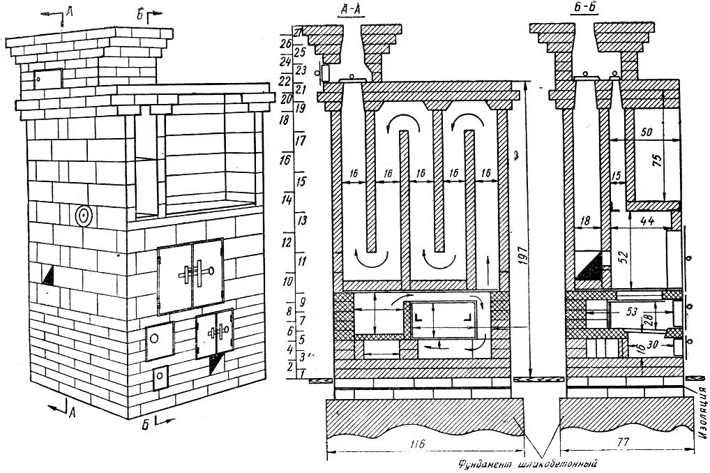 Печь из кирпича для дома схема. Печь шведка отопительная порядовка. Отопительно-варочная печь шведка порядовка. Печь шведка с плитой порядовка. Печь Буслаева шведка порядовка.