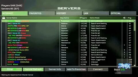 Сервера call of duty