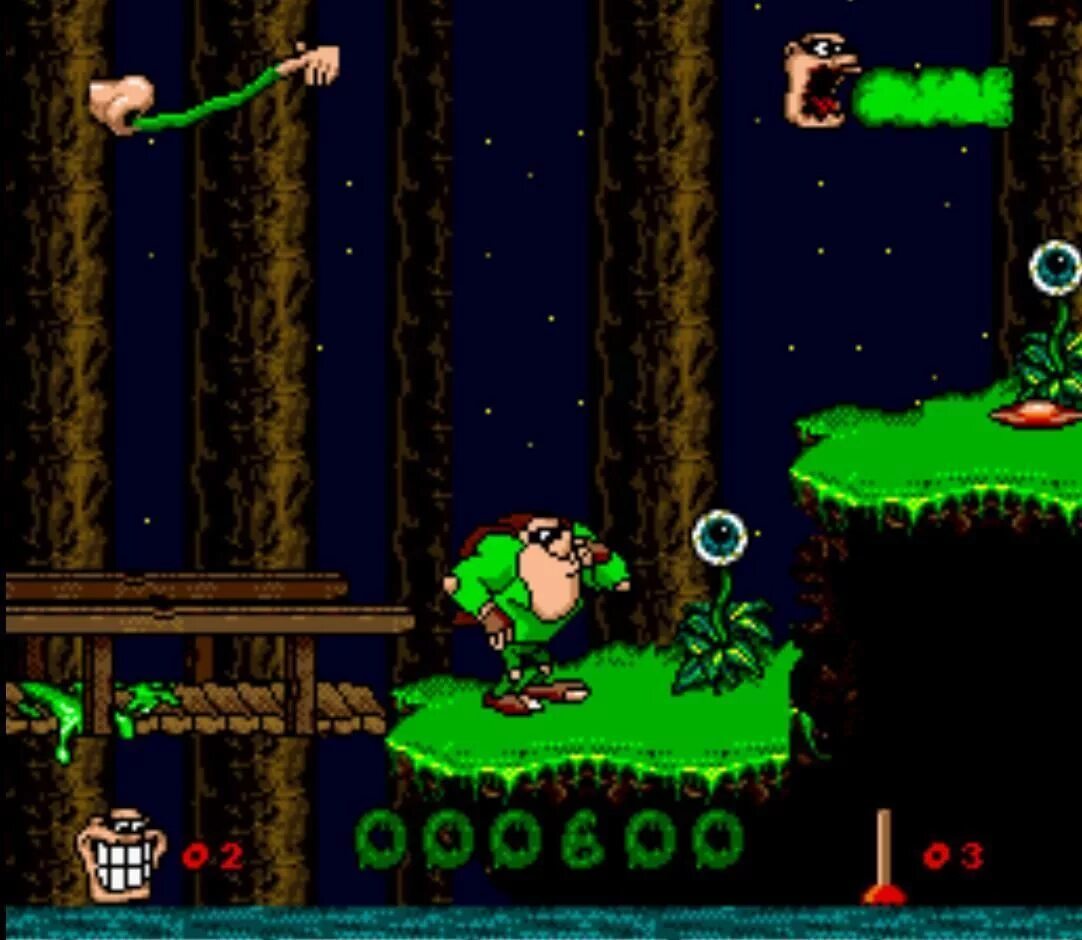 Когда был выпущен сиквел игры boogerman. Boogerman монстры. boogerman a pick and flick adventure. игра на сегу бугермен. boogerman a pick and flick adventure sega mega drive.