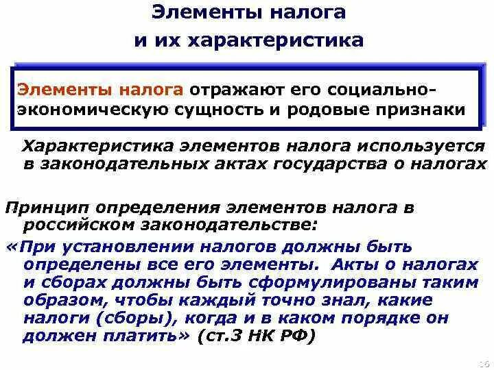 Порядок определения элементов налогообложения. Характеристика элементов налогов. характеристика основных элементов налога. характеристика налога. элементы налога и их характеристика.