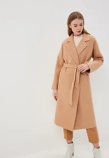 Пальто женское демисезонное бежевое