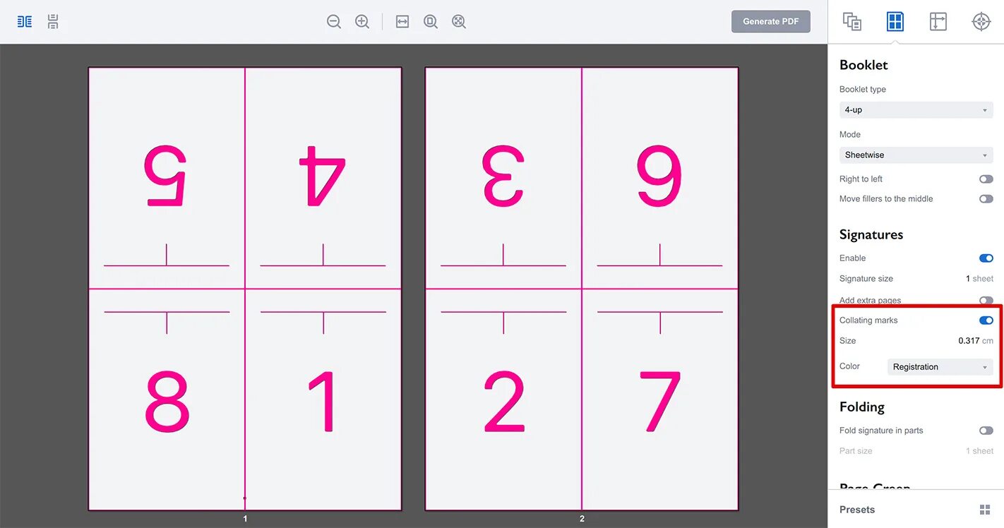 Print sequence
