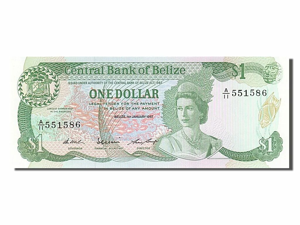 1 июля доллар. Банкнота Белиза. Белиз валюта. Острова Кука 1 доллар 1983 UNC. Валюта 1987.