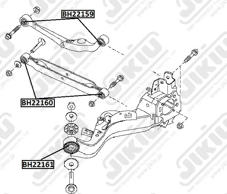 Задние сайлентблоки ниссан кашкай j10