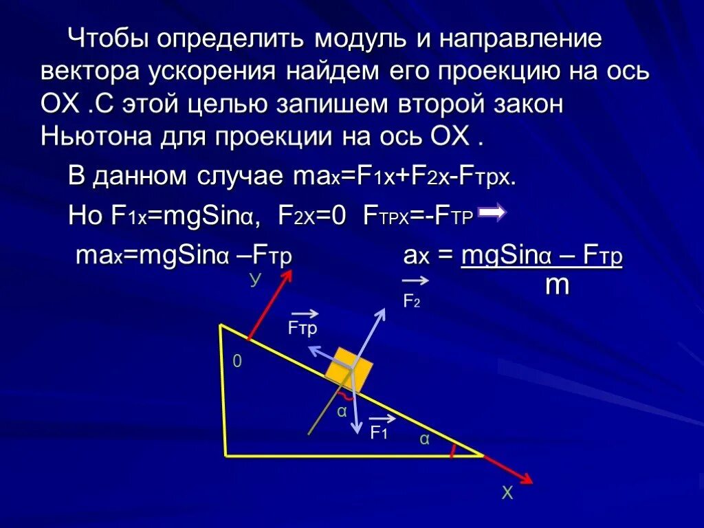 Определите модуль и направление векторов