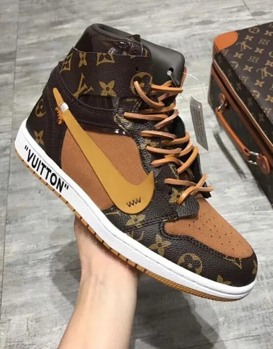 Найк Луи Виттон. Nike Air Jordan 1 x Louis Vuitton. Кроссовки найк луи виттон