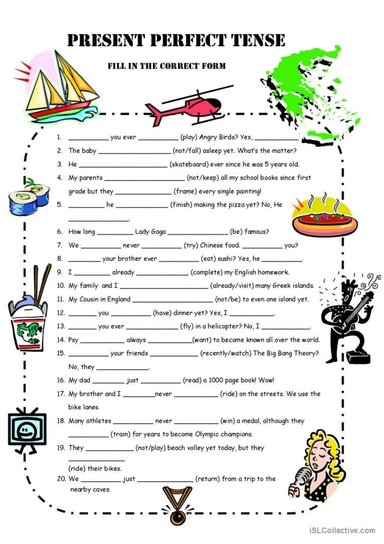 In recent years have become popular. Present perfect в английском языке Worksheets. Present perfect задания. Present perfect упражнения. Present perfect упражнения интересные.