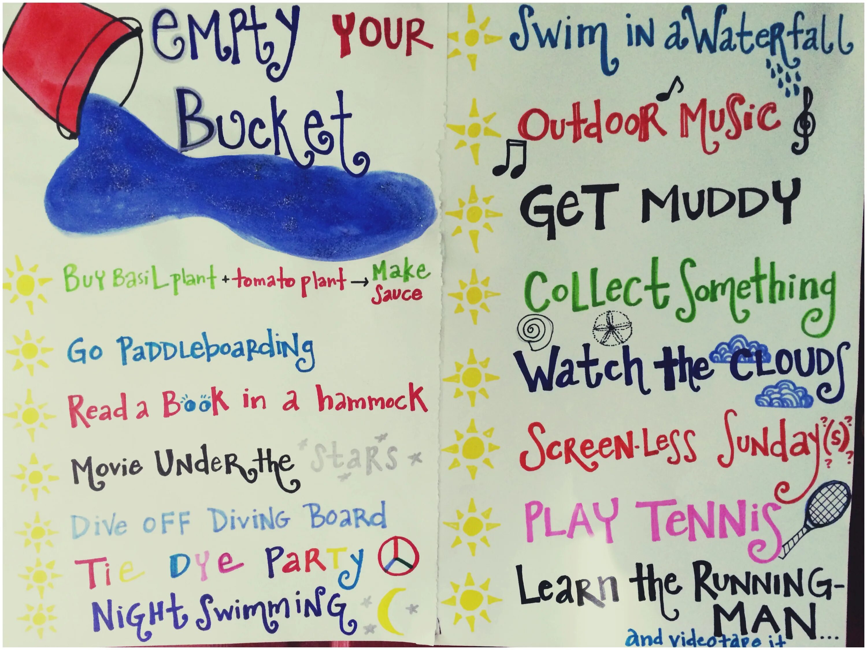 Bucket list tick. Bucket list examples.