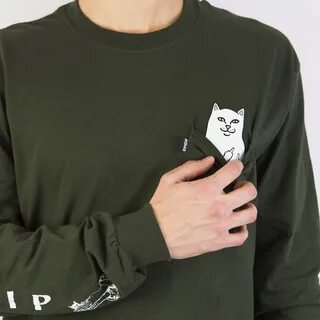 Лонгслив RIPNDIP - Lord Nermal L/S Hunter Green.