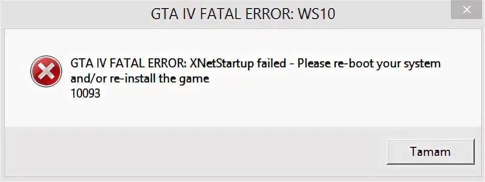 Ws error