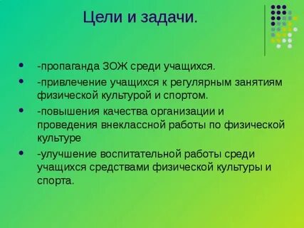 Задачи спортивного лагеря