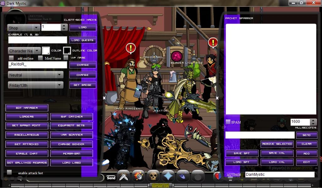 Мистик бот. Mystic бот. атака тёмного бота. aqw-n2015v как разобрать.