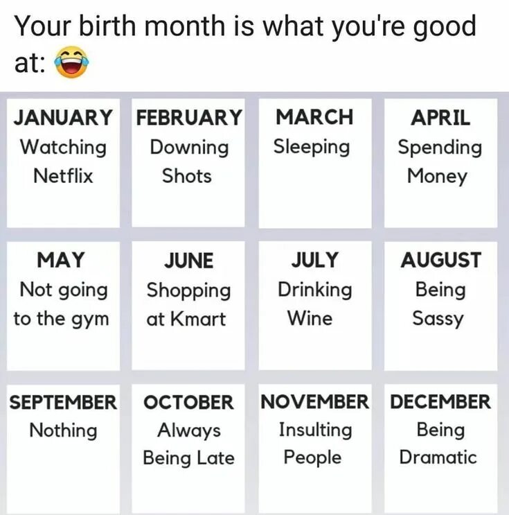 The what month is coldest. January february march april. in what month is your birthday ?. what month is it. january february march april may june july august september october november december.