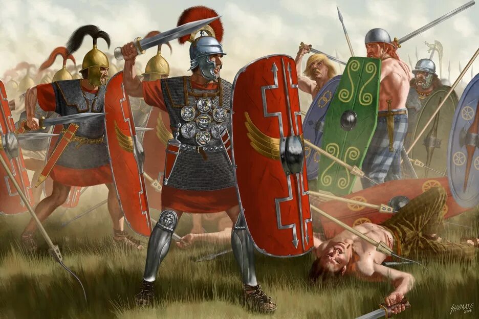 Основную массу римских воинов составляли. Римские Легионы в Галльской войне. Битва при Герговии.