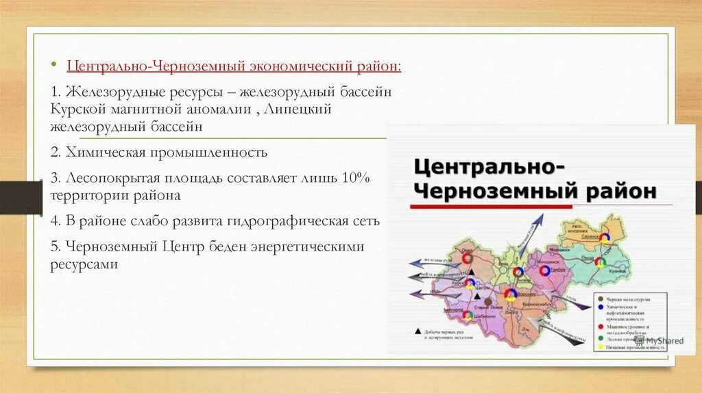 Какими богатыми ископаемыми богата центральная россия. Центральный Черноземный район природные ресурсы. Лесная промышленность Центрально Черноземного района центр. Природные ресурсы ЦЧР района. Центрально-Чернозёмный экономический район ресурсы.