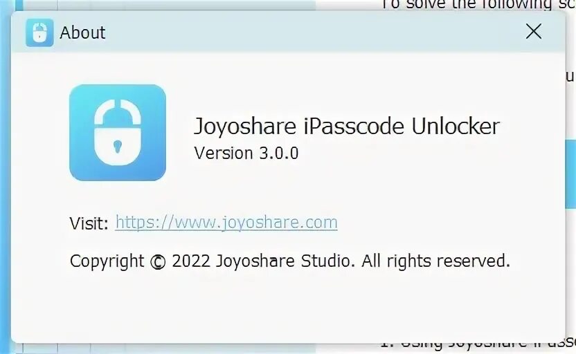 Ipasscode unlocker. Joyoshare ipasscode unlocker key.