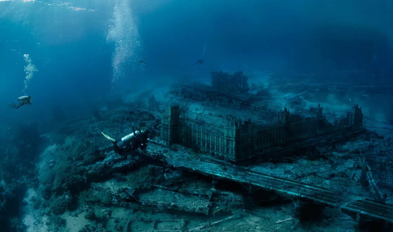 Подводный музей Александрийский Маяк. Затонувший город Шичен. Шичэн, Китай. Шичен Китай. Стена на дне океана