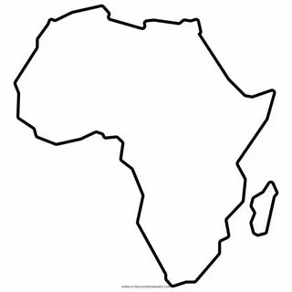 Фото Раскраска очаровательная карта африки.