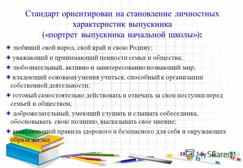 портрет выпускника начальной школы. портрет выпускника школы. становление личностныз ха. фгос ориентирован на. характеристика на выпускника начальной школы.