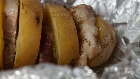 Картошка с мясом фольге в духовке