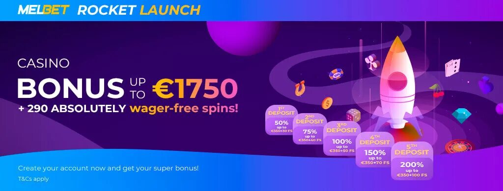 Бонусы «Casino Melbet». Ракета казино. Rocket Casino. 10% Daily Casino Bonus, up to r$200.