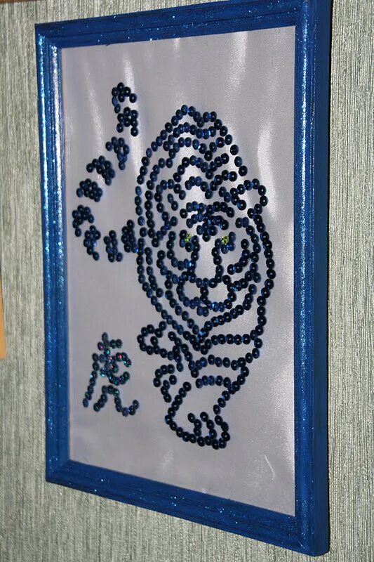 Панно из бисера на клею. Мозаика бисером. Панно из блесток. Алмазная мозаика diamond mosaic. Клеящий бисер.