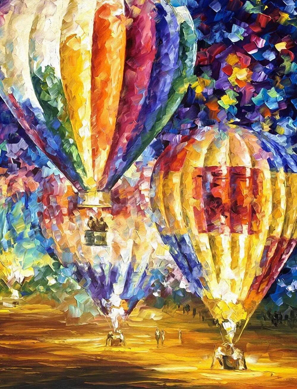 Сказка воздушных шаров. Красочные картины.