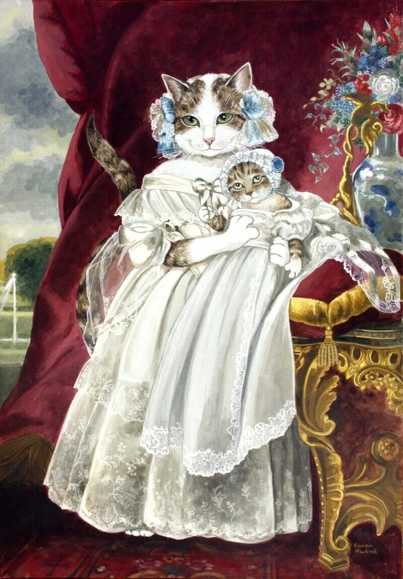 Кошечки королевы. Сьюзен Херберт кошки. Сьюзен Герберт картинная галерея в кошках. Коты Аристократы Сьюзен Герберт. Сьюзен Херберт художник.