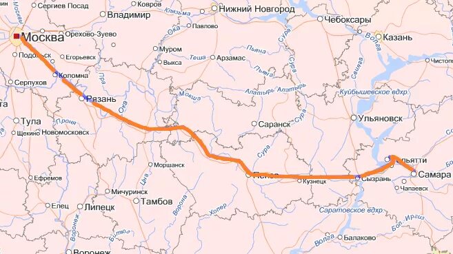 В каком направлении от москвы нижний новгород