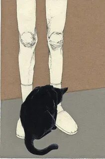 Эстетика котики нарисованные