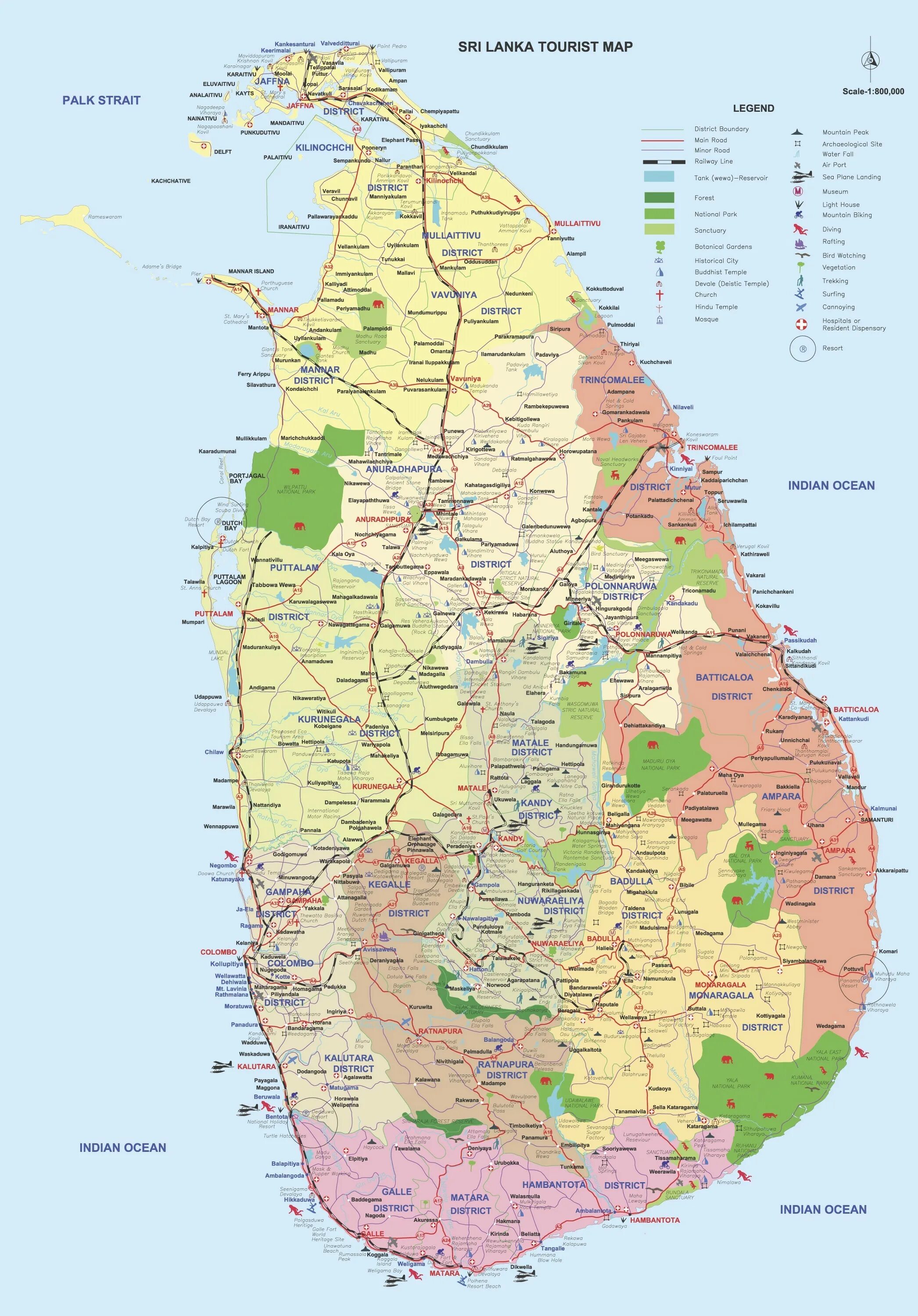 Достопримечательности шри ланки на карте. Шри Ланка на карте. Туристическая карта Шри Ланки. Карта автодорог Шри Ланки. Языки Шри Ланки карта.