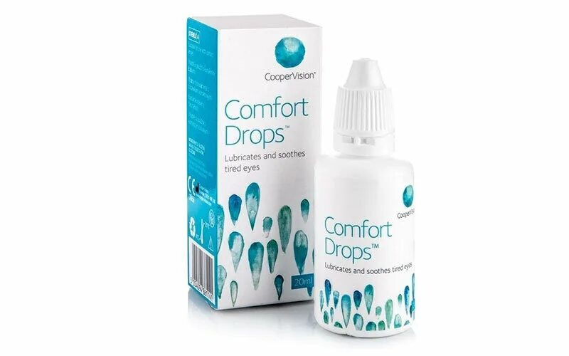 Капли после линз. COOPERVISION Comfort Drops 20 ml. Капли COOPERVISION Comfort Drops. COOPERVISION / капли Comfort Drops, (20 мл). COOPERVISION увлажняющие капли Comfort Drops комфорт Дропс 20 мл.